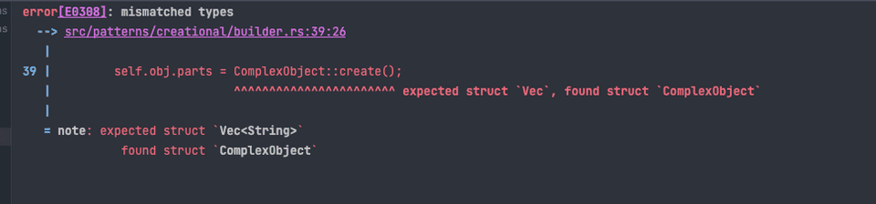 Erro do compilador Erro do compilador